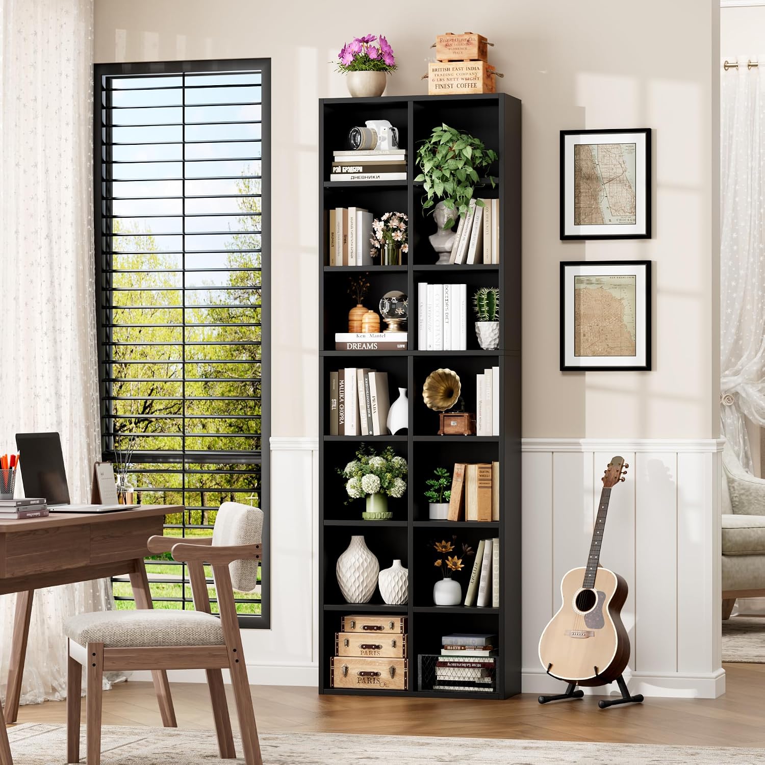 71 Zoll hohes, schmales 7-stuf – Bookcase Wood Shelf Bewertung und Preis