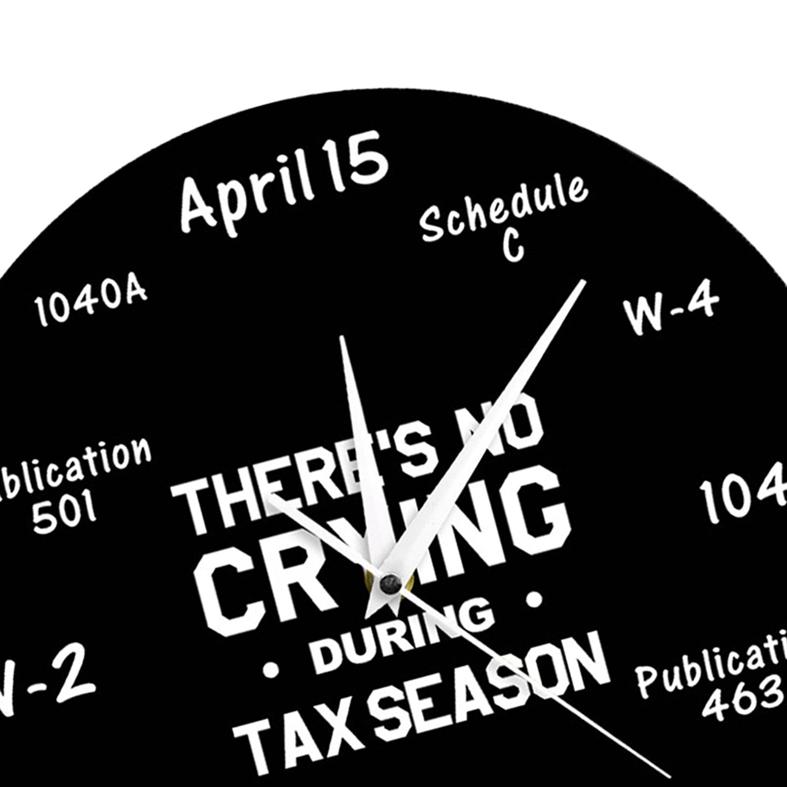 Wanduhr „Steuererklärungssaiso – Home Office Tax Bewertung und Preis