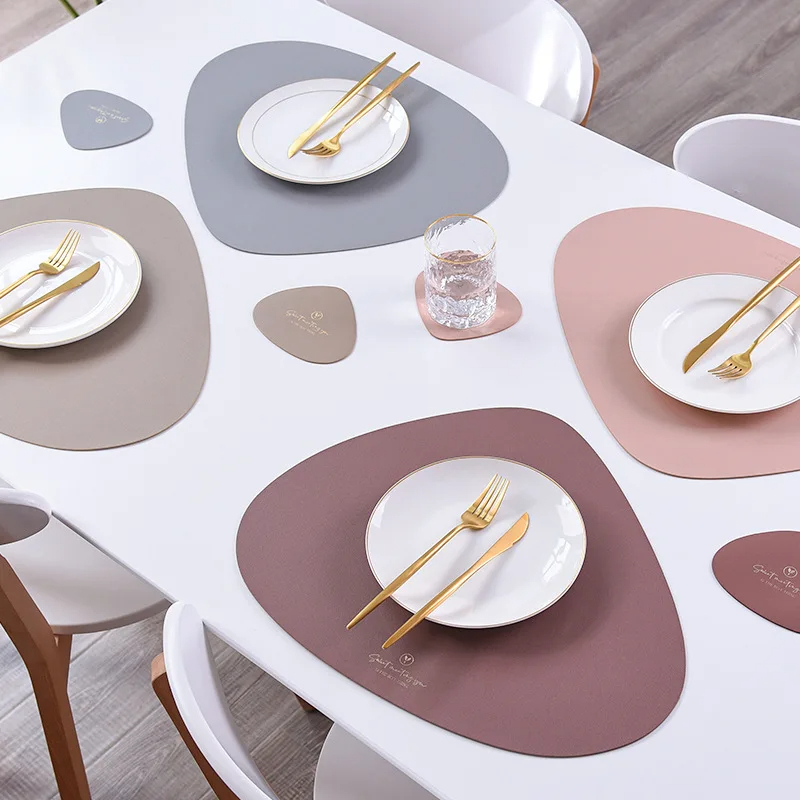 Unregelmäßige Tischs ets und U – Desk Mat Leather Bewertung und Preis