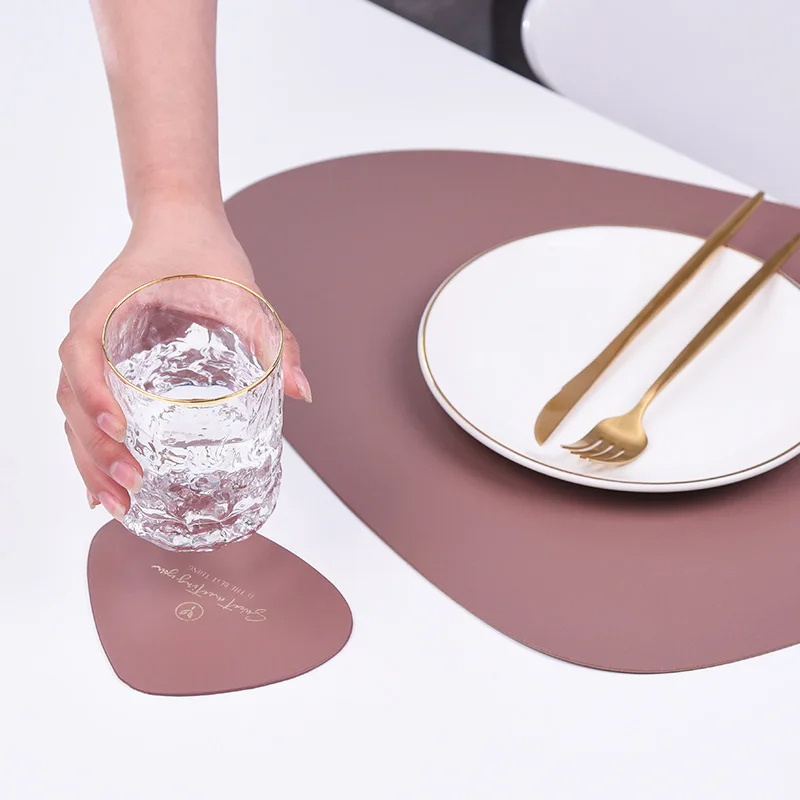 Unregelmäßige Tischs ets und U – Desk Mat Leather Bewertung und Preis
