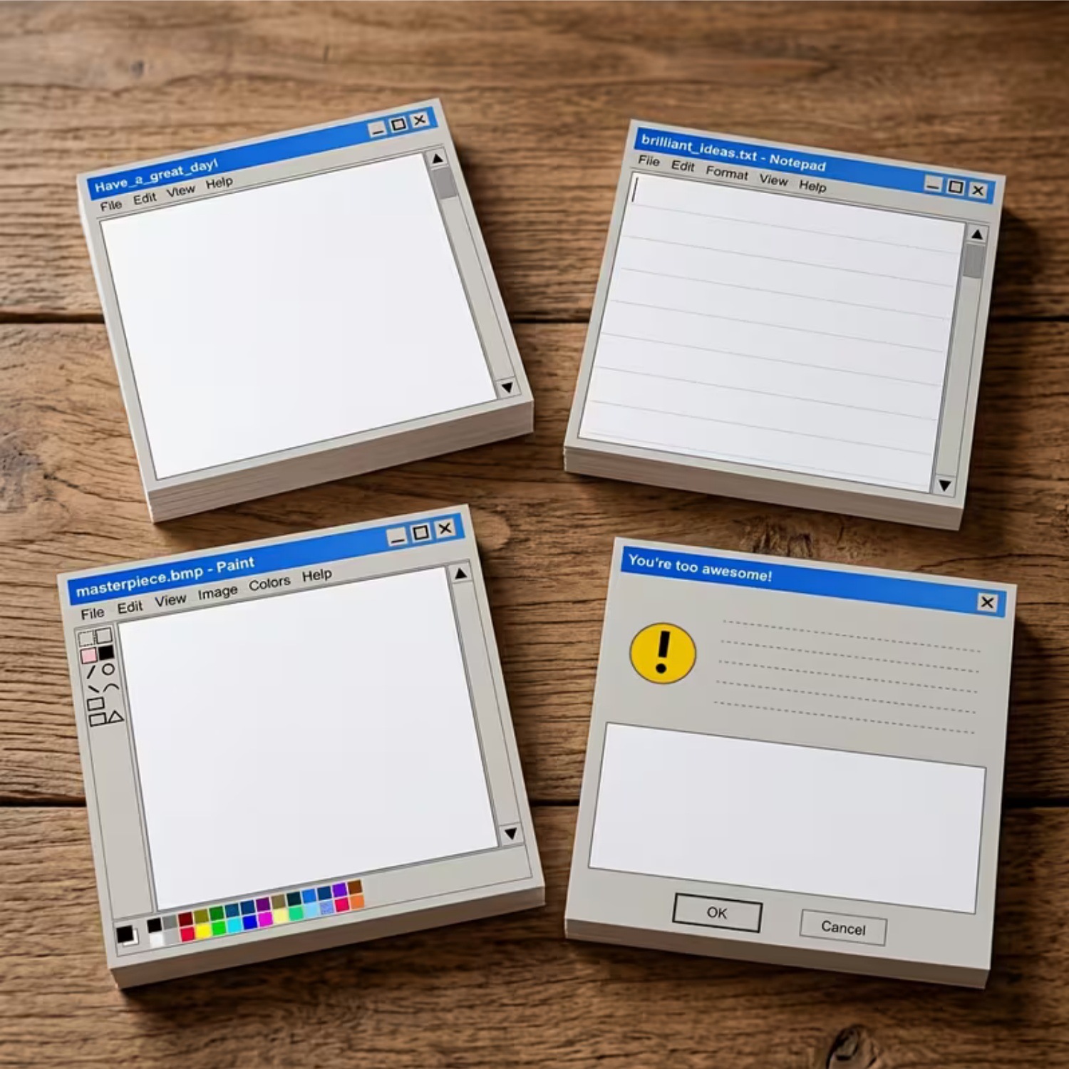 4 Stile Vintage Windows-Interf – Sticky Note Dispenser Bewertung und Preis