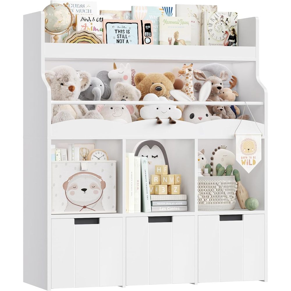 Kinderspielzeug-Aufbewahrungso – Bookcase Wood Shelf Bewertung und Preis