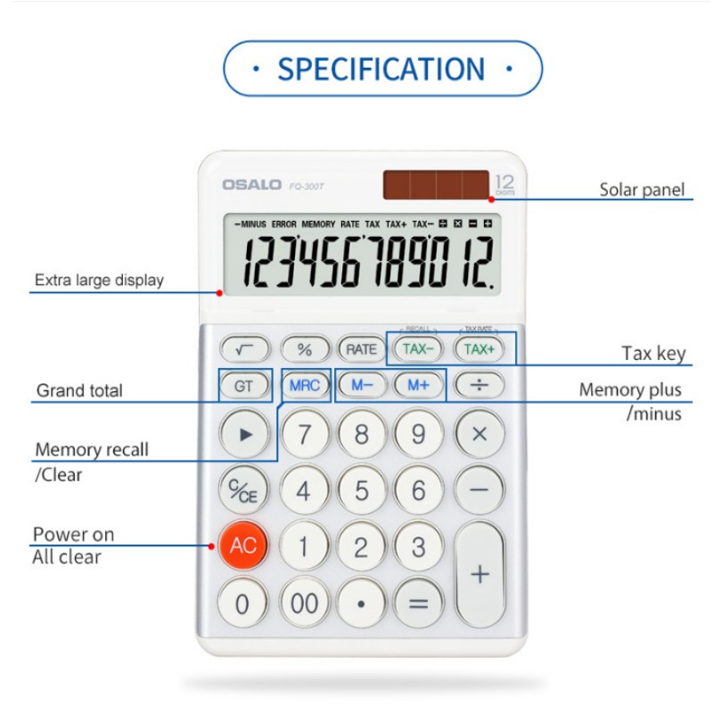 OSALO 300t 12-stelliger Solar- – Home Office Tax Bewertung und Preis