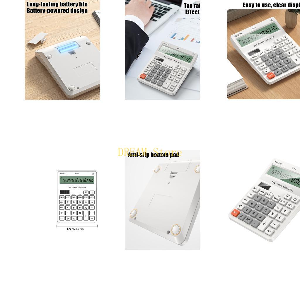 12-stelliger Tischrechner mit  – Home Office Tax Bewertung und Preis