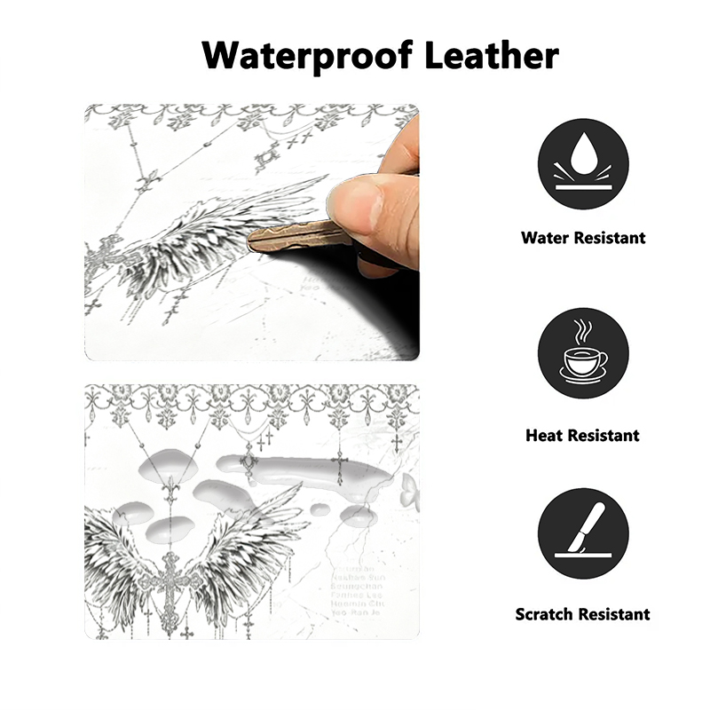Leder-Mauspad Schwarz Weiß Ani – Desk Mat Leather Bewertung und Preis