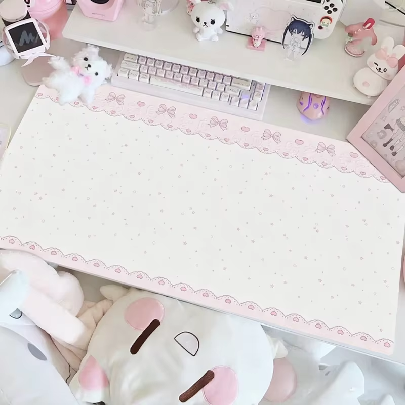 PU-Leder Mauspad Süßes Rosa Mä – Desk Mat Leather Bewertung und Preis