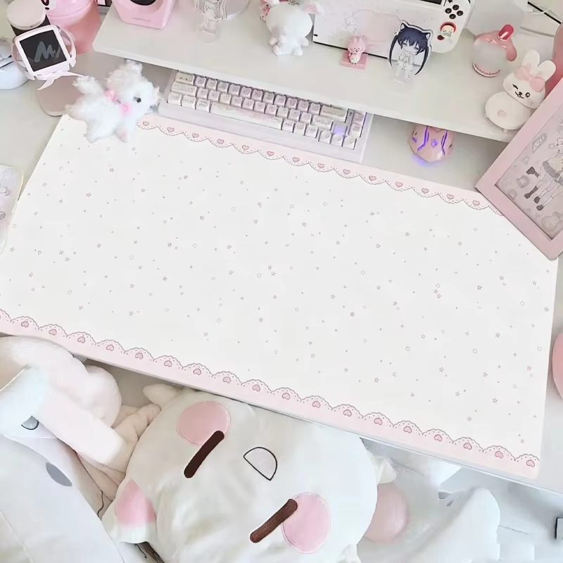 PU-Leder Mauspad Süßes Rosa Mä – Desk Mat Leather Bewertung und Preis
