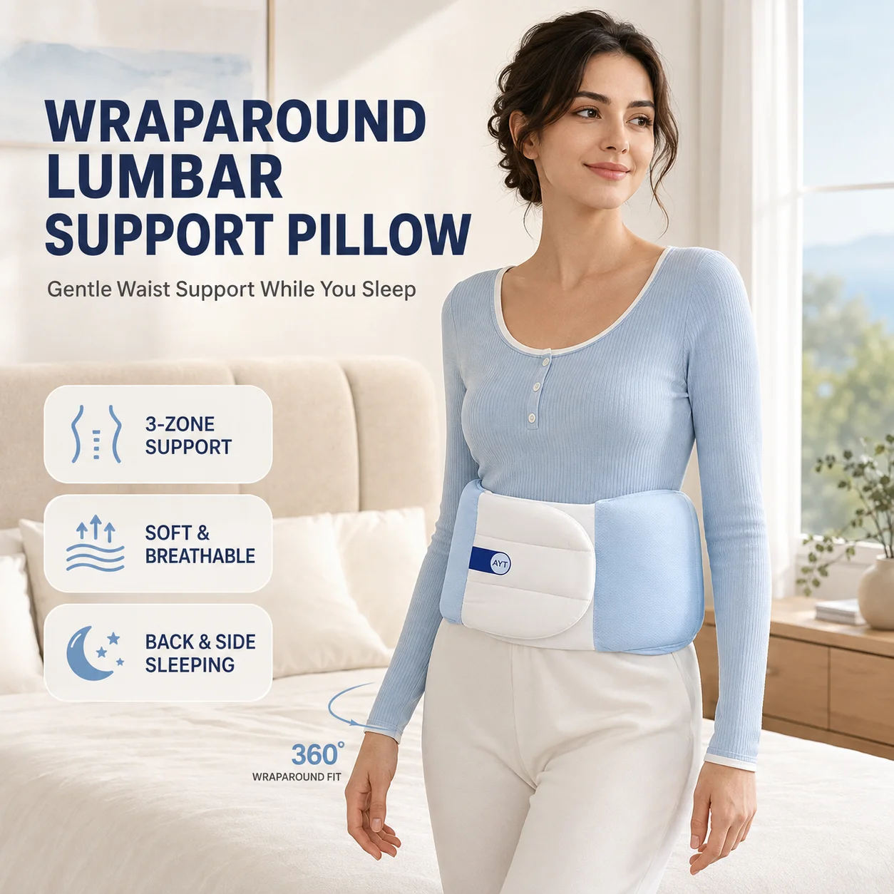 Schlaf-Lendenstützkissen 3-Zon – Mesh Back Cushion Bewertung und Preis