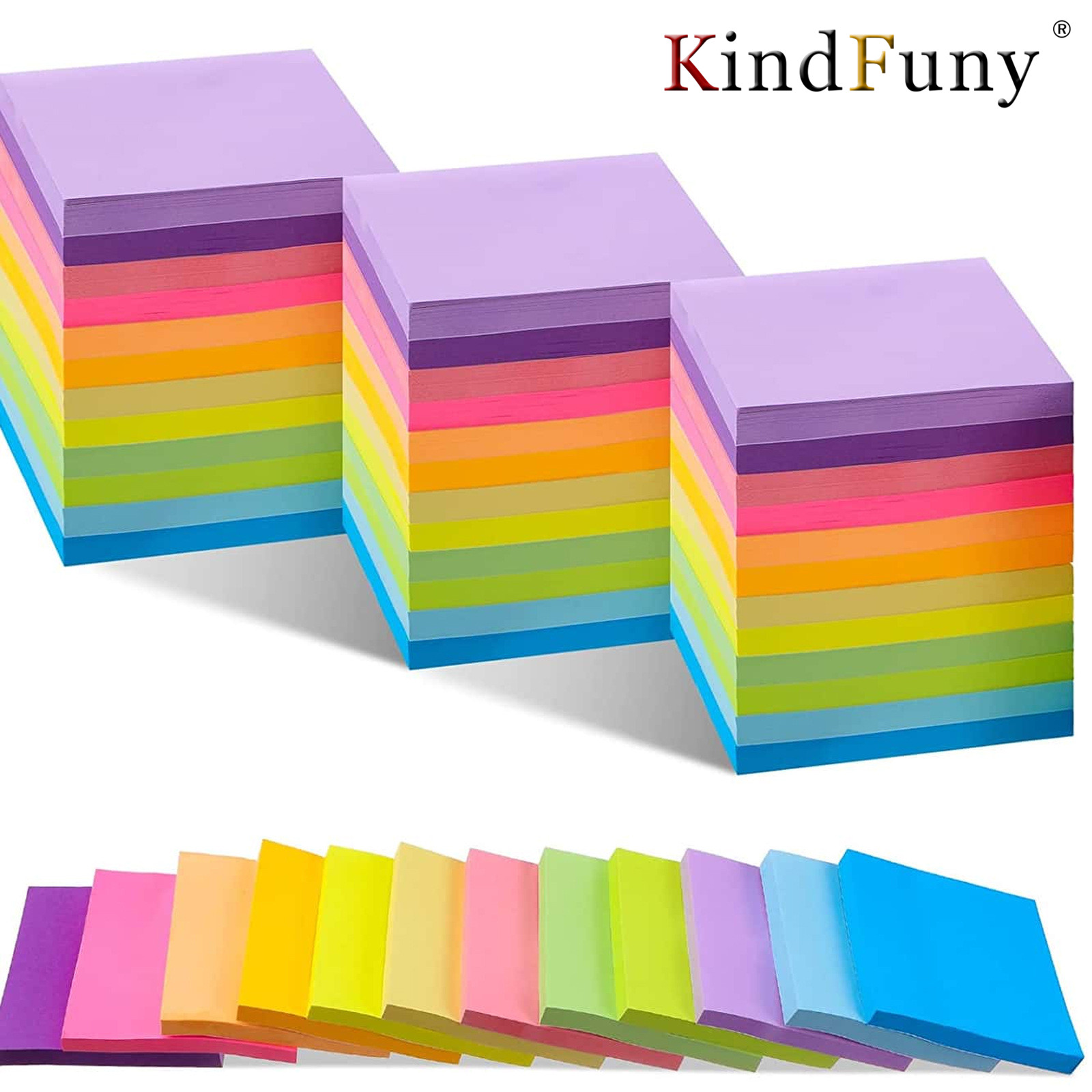 6 Stück fluoreszierende Farbe, – Sticky Note Dispenser Bewertung und Preis