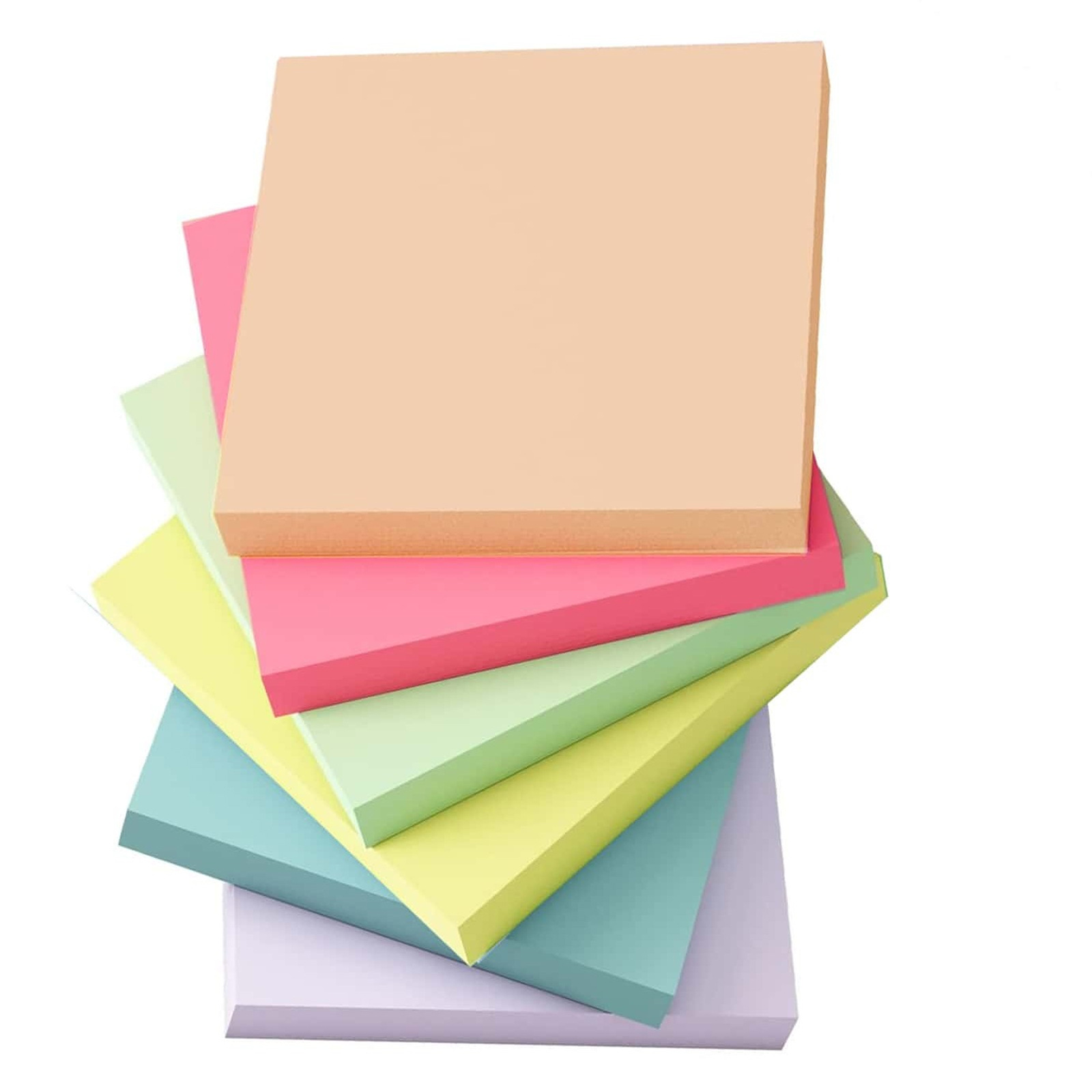 6 Stück fluoreszierende Farbe, – Sticky Note Dispenser Bewertung und Preis